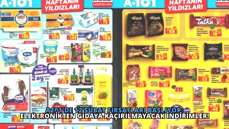 A101’de 12 Şubat Fırsatları Başlıyor: Elektronikten Gıdaya Kaçırılmayacak İndirimler!