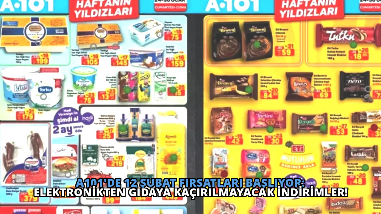 A101’de 12 Şubat Fırsatları Başlıyor: Elektronikten Gıdaya Kaçırılmayacak İndirimler!