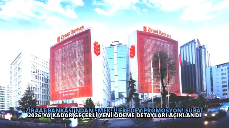Ziraat Bankası’ndan Emeklilere Dev Promosyon! Şubat 2026’ya Kadar Geçerli Yeni Ödeme Detayları Açıklandı