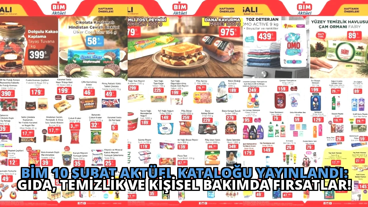 BİM 10 Şubat Aktüel Kataloğu Yayınlandı: Gıda, Temizlik ve Kişisel Bakımda Fırsatlar!