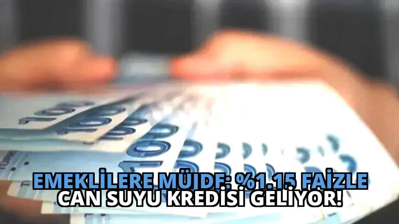 Emeklilere Müjde: %1.15 Faizle Can Suyu Kredisi Geliyor!