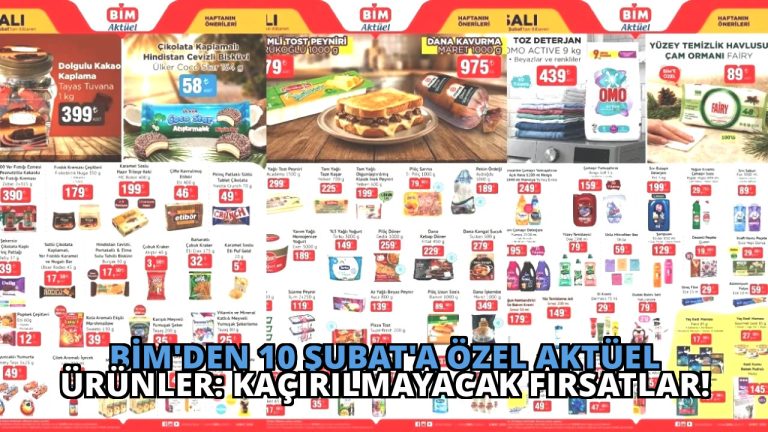 BİM’den 10 Şubat’a Özel Aktüel Ürünler: Kaçırılmayacak Fırsatlar!
