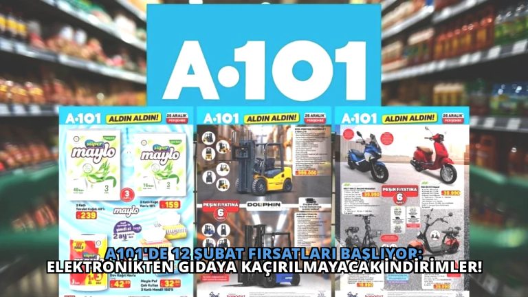 A101’de 12 Şubat Fırsatları Başlıyor: Elektronikten Gıdaya Kaçırılmayacak İndirimler!