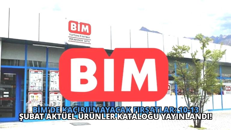 Bim’de Kaçırılmayacak Fırsatlar: 10-13 Şubat Aktüel Ürünler Kataloğu Yayınlandı!