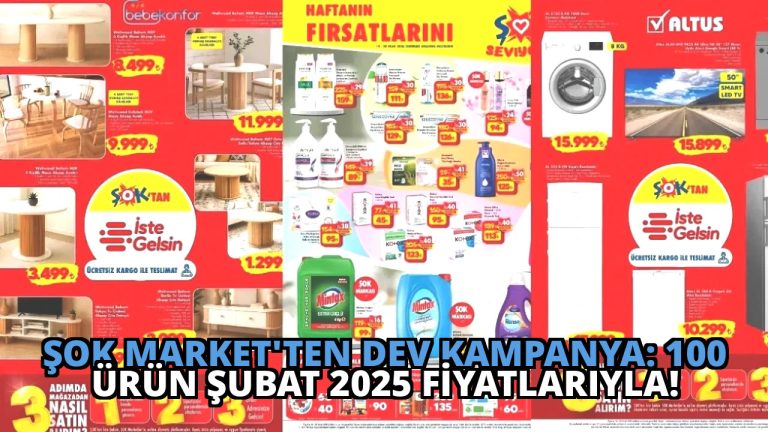 ŞOK Market’ten Dev Kampanya: 100 Ürün Şubat 2025 Fiyatlarıyla!
